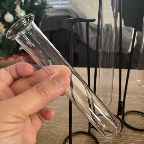 Bloomingville Metal and Glass Bud Vase Adjustable. - Picture 6 of 7